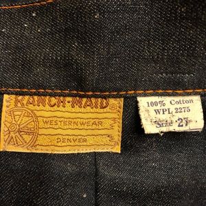 1950 Jeans Ranch Maid Vintage Western High Waist M New old stock 28” waist